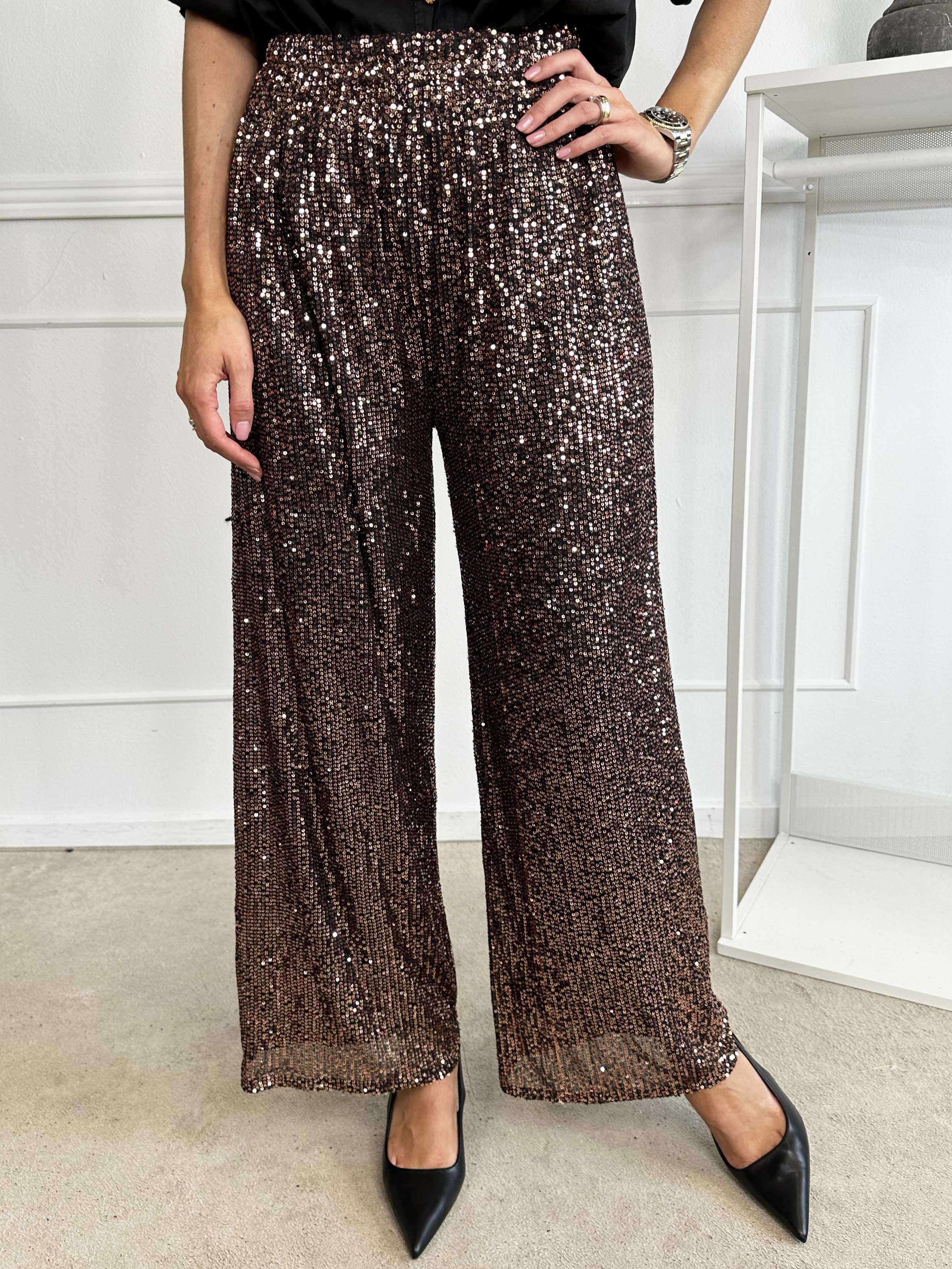 Pams Pants Glitter - Løse bukser med pailletter